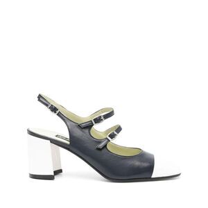 CAREL PARIS Women's Slingback Block Heels Women BLUE Pumps